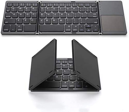Foldable Bluetooth Keyboard with Touchpad