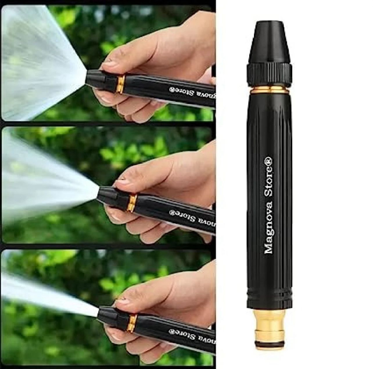 Water Pressure Pipe Nozzle – Adjustable High Pressure Garden & Car Wash Spray Nozzle