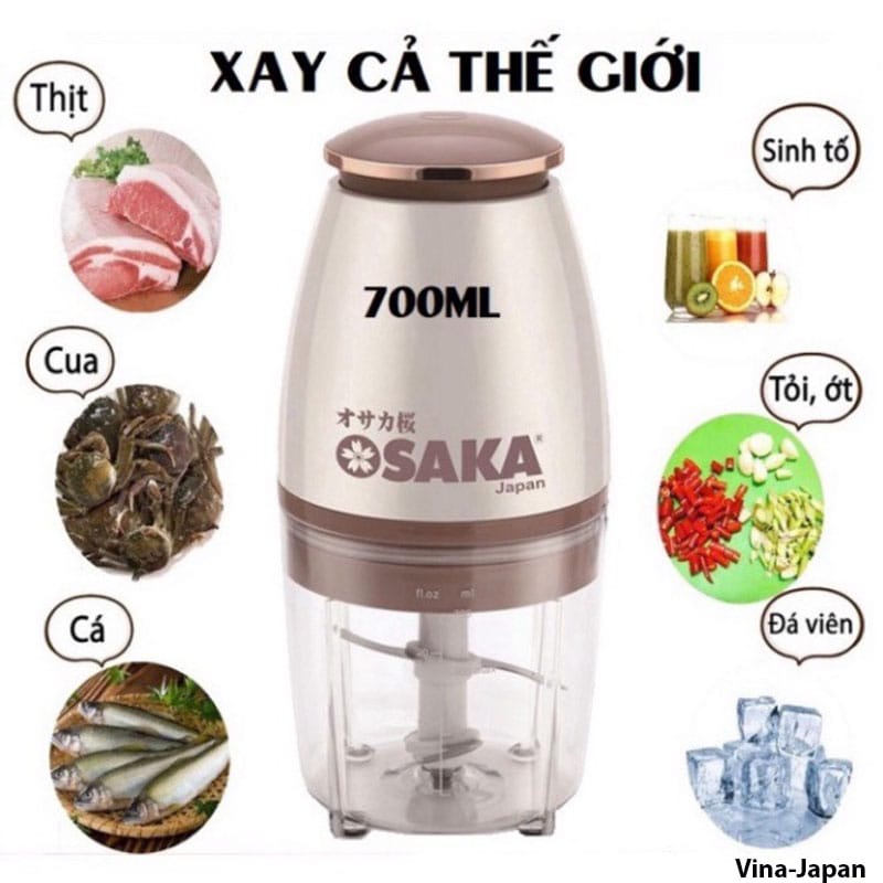 Osaka 700ml Electric Food Chopper – Multi-Purpose Meat Grinder & Food Processor