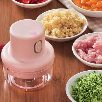 250ML USB Rechargeable Mini Food Chopper – Portable Electric Garlic & Vegetable Grinder