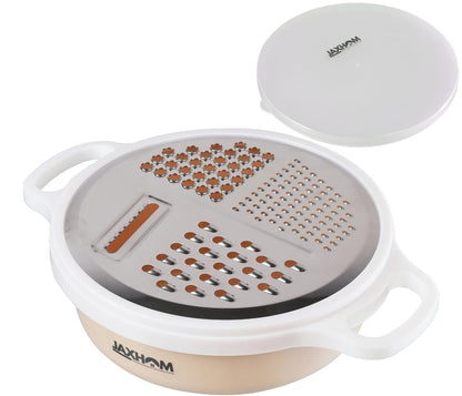 4-in-1 Multi Grater & Slicer Bowl – Vegetable Cutter with Storage Container