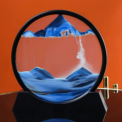 3D Moving Sand Art Lamp – Flowing Sand Painting Decorative Table Lamp