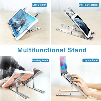 Folding Adjustable Aluminum Laptop Stand – Portable Ergonomic Laptop Holder