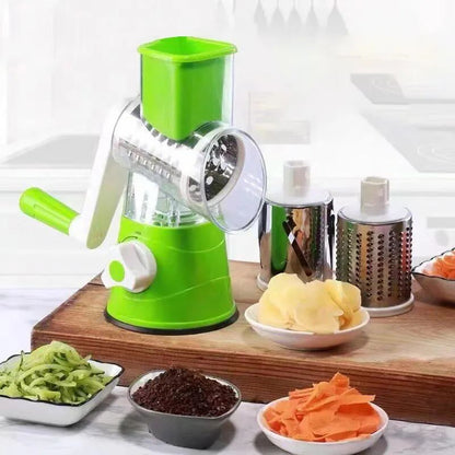 Vegetable Cutter - 3 in 1 Multifunctional Vegetable Slicer And Drum Cutter