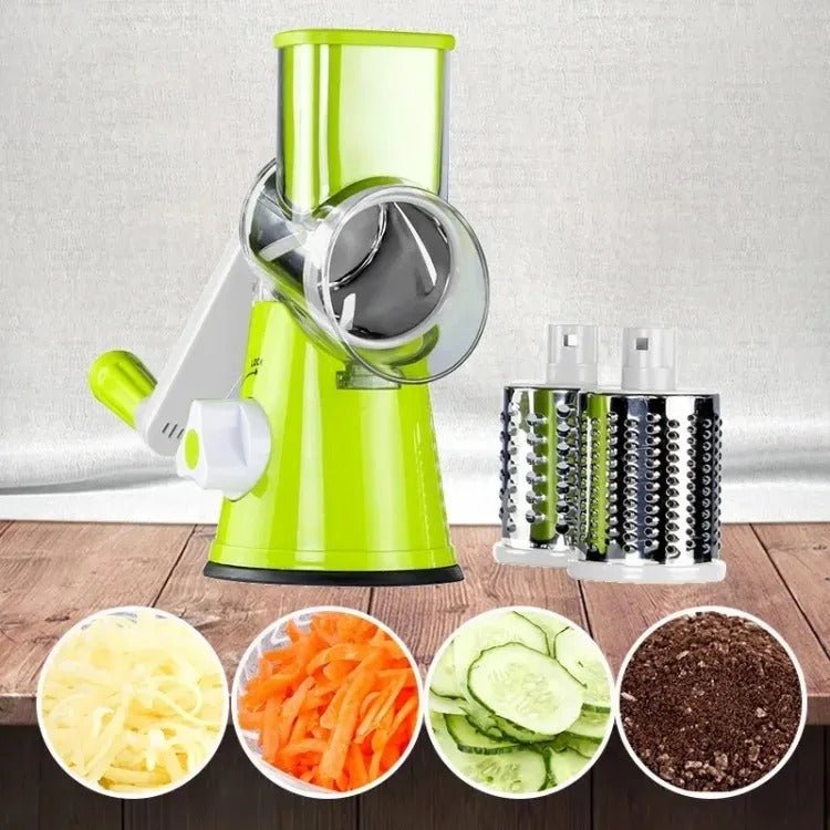 Vegetable Cutter - 3 in 1 Multifunctional Vegetable Slicer And Drum Cutter